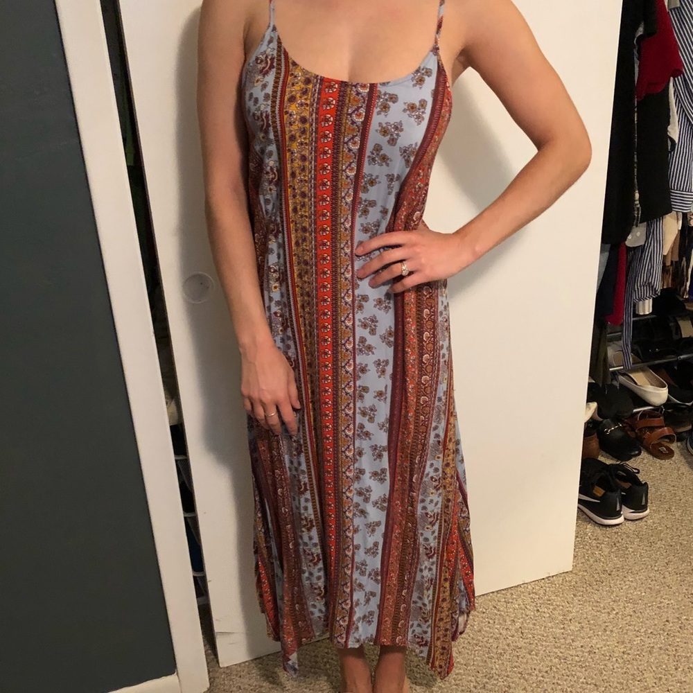 Hippy floral maxi dress